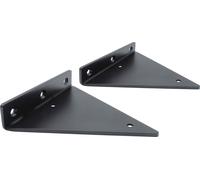 Natural Goods Berlin Support d'étagère STEGLITZ, support d'étagère, étagère murale, console murale, 140 mm, noir, 2 pièces