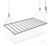 Natural Goods Berlin Swing Séchoir à Linge Peu encombrant 56 x 110 cm Noir Étendoir à Linge de Plafond en Acier Robuste Étendoir à Linge de Plafond Stable avec Design Peu encombrant