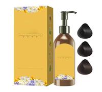 Natural Hair Dye Shampoo, Long Lasting Hair Color, Plant-Based Hair Dye, Floral Fragrance Hair Dye, Single Dose Hair Color, Hair Color Shampoo, Dye Shampoo for Women, Elderly Hair Color,
