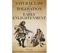Natural Law And Toleration In The Early Enlightenment