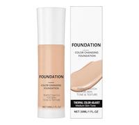 Natural Lightweight Foundation Makeup, Long Lasting Concealer Base, 30ml Hydrating Cream with Coverage, Mature Skin Blend with Moisture, Stylish Beauty Design Style, Cosmetic for Spring Autumn Winter