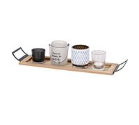 NATURAL LIVING Lanterne Maya en Bambou DIAM 25CM X H35CM