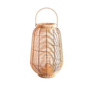 Natural Living Lanterne Yasmine en RESINE Naturel/Marron LED D26CM X H39CM
