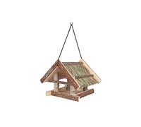 NATURAL LIVING Mangeoire pour oiseaux 25 x 25 x 25 cm naturel