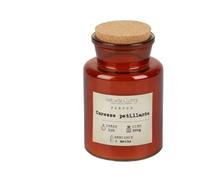 NATURAL LIVING "MARCEL" BOUGIE PARFUMEE AVEC POT EN VERRE ET COUVERCLE EN LIEGE 3 PARFUMS