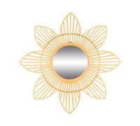 NATURAL LIVING" Miroir Marguerite en ROTIN DIAM 62CM