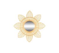 Natural Living - Miroir Marguerite Natural living en rotin - Diam 62 cm