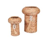 NATURAL LIVING " SET DE 2 PANIERS EMA" EN JACYNTHE D'EAU D25XH35CM ET D35XH50CM