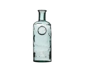 NATURAL LIVING Vase Bouteille Adele 1,7L en Verre Recycle DIAM 13CM X H27CM
