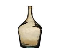NATURAL LIVING Vase Dame Jeanne 2L Ambre en Verre Recycle D15,5CM X H25CM