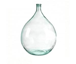 Natural Living Vase Dame Jeanne 34L en Verre Recycle DIAM 40CM X H55CM