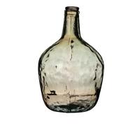 NATURAL LIVING Vase Dame Jeanne 4L Ambre en Verre Recycle D19CM X H31CM
