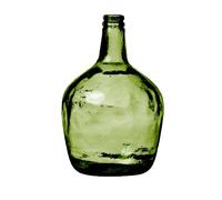NATURAL LIVING Vase Dame Jeanne 4L Emeraude en Verre Recycle D19CM X H31CM