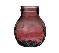 Natural Living VASE Louise 4L Rubi en Verre Recycle DIAM 20CM X H24CM