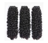 Natural Look, Easy to Wear and Style, 10A petites spirales bouclés paquets brésiliens non transformés crépus bouclés cheveux humains boucles de lutin tisser couleur noire naturelle,Perfect for Casual