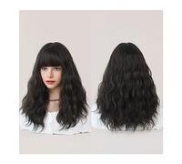 Natural Looking & Comfortable, Perruques rouge foncé for femmes perruque ondulée bordeaux avec frange perruque rouge ombrée synthétique colorée for la fête quotidienne,transform Your Look with High-Q