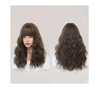 Natural Looking & Comfortable, Perruques rouge foncé for femmes perruque ondulée bordeaux avec frange perruque rouge ombrée synthétique colorée for la fête quotidienne,transform Your Look with High-Q