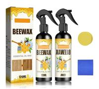 Natural Micro-Molecularized Beeswax Spray,Spray De Cire D'abeille Molécularisée,Cire D'abeille Pour Meubles,Sols,Tables,Armoires,2 * 120 ml