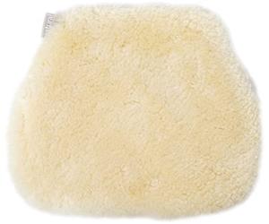 Natural Motorcycle Seat Cushion | 100% Genuine Sheepskin Motorcycle Seat Covers with Non-Slip Suede Backing and Velcro Straps, 13 x 11”, 1 Pc (Natural Beige)