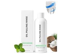 Natural Mouthwash with Organic Cold-Pressed Coconut Oil,Coconut Oil Pulling for Teeth Whitening,White Oils Pulling Rinse,Powerful Organic Coconuts Peppermint PullingOil,Fresh Mouth (1)