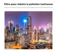 Natural Night Light Pollution Filter Compatible with DJI OSMO Pocket 3 and Protective Film