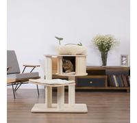 Natural Paradise Arbre à chat Magnolia S | Mini arbre à chat peu encombrant | H 87,5 x L 80 x l 90 cm