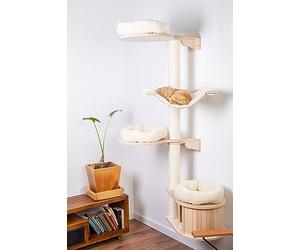 Natural Paradise - Griffoir Magnolia | Griffoir mural économe en espace | H 200 x L 112 x l 85 cm | Crème