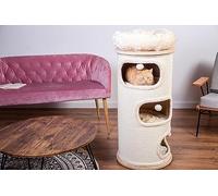Natural Paradise Primrose - Griffoir stable avec tapis en sisal robuste - Crème - 88 x Ø 39 cm
