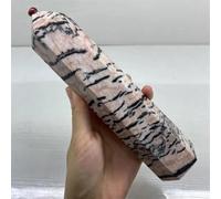Natural Pink Zebra Stone Crystal Hexagonal Obelisk Room Decoration Decoration Gift Home Decor (650-700G)