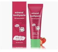 Natural Probiotic Hydroxylapatite Dentifrice pour enfants, hydroxyapatite à la fraise, dentifrice blanchissant pour enfants, aide à blanchir les dents sensibles (1)