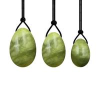 Natural Rose Quartz Yoni Egg Set Jade Eggs Women Kegel Exerciser Jade Massager Kegel Eggs-Green eggs