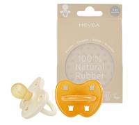 Natural Rubber Pacifier Round Newborn 3-36 Months Two-Pack - Milky White & Natural