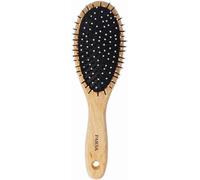 Natural Rubber Wood Hair Brush Large Oval Hair Brush with Plastic Nubs,Detangling Brush for Naturally Beautiful Hairstyle