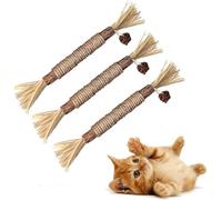 Natural Silvervine Dental Sticks, Pure Silvervine Dental Sticks, Les Chats à mâcher naturels Vont Sauvages pour, Aider à Nettoyer Les Dents, Réduire la Plaque,Jouets pour chats, nettoyage dentaire, jo
