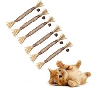 Natural Silvervine Dental Sticks, Pure Silvervine Dental Sticks, Les Chats à mâcher naturels Vont Sauvages pour, Aider à Nettoyer Les Dents, Réduire la Plaque,Jouets pour chats, nettoyage dentaire, jo