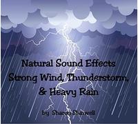 Natural Sound Effects CD of Strong Wind, Electric Thunderstorm and Torrential Rain. Ideal for Deep Relaxation, Therapy, Backgrounds, Tinnitus sufferers and White-noise