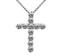 Natural Stone Pendants | Blessing Shiny Religious Crystal Charm - for Necklace Chain Earrings Women Wife Girlfriend Mother Men Couples, Copper plated with platinum
