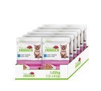 Natural Trainer Kitten & Young Nourriture Humide pour Chatons avec Thon 12 sachets x 85 g 1020 g
