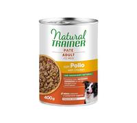 Natural Trainer Medium-Maxi Nourriture Humide pour Chiens Adultes - Pâté au Poulet 12 x 400g
