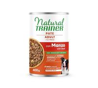 Natural Trainer Medium-Maxi Nourriture Humide pour Chiens Adultes - Pâté avec Boeuf 12 x 400 g