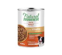 Natural Trainer Medium-Maxi Nourriture Humide pour Chiens Adultes - Pâté avec Veau 12 x 400g