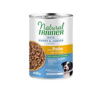 Natural Trainer Medium-Maxi Nourriture Humide pour Chiens Puppy/Junior Pâté au Poulet 12 x 400g