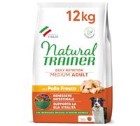 Natural Trainer Medium Nourriture pour Chiens Adultes au Poulet - 12 kg
