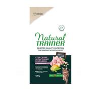Natural Trainer Selected Quality Nutrition Adult Chat, nourriture sèche pour chats adultes stérilisés de toutes tailles, sans céréales, goût TACCHINO 1,25 kg.