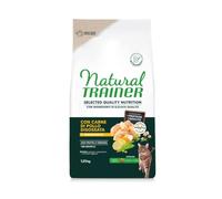Natural Trainer Selected Quality Nutrition Adult Chat, nourriture sèche pour chats adultes stérilisés de toutes tailles, sans céréales, goût poulet 1,25 kg.