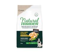 Natural Trainer Selected Quality Nutrition Adult Medium Chien, nourriture sèche pour chiens chiots de grande taille, goût poulet désossé 2,5 kg.