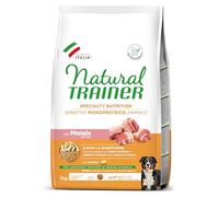 Natural Trainer Sensitive No Gluten - Croquettes pour Chien Adulte Medium-Maxi avec Cochon et Céréales Complètes - 3kg
