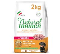 Natural Trainer Sensitive No Gluten Nourriture pour Chiens Adultes Small&Toy avec Lapin et Grains Entiers - 2 kg