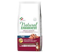 Natural Trainer Sensitive No Grain Monoprotéique Animal - Nourriture pour Chiens Moyen & Maxi Adult avec Truite et Pommes de Terre - 12 kg