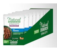 Natural Trainer Strucetti Aliments Humides pour Chats Adultes Stérilisés - Bouchures en Sauce au Thon 24 x 85 g